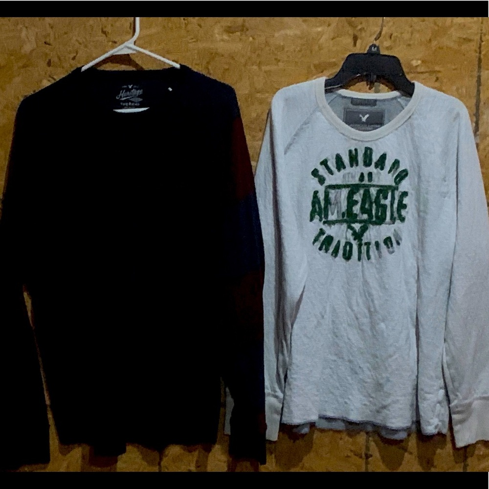 A sweater and long sleeve shirt